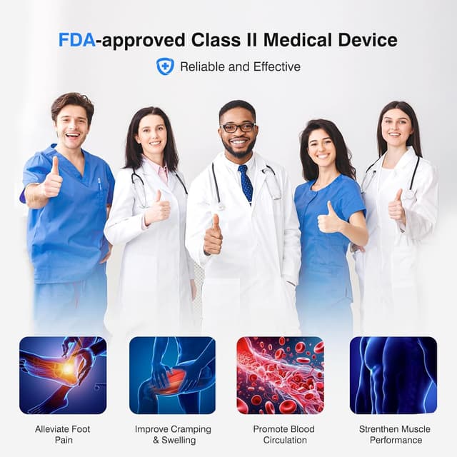 Detalle 2 de EaseZen EMS Foot Massager for Pain & Circulation with 10 Modes, 20 Intensities (Cordless Rechargeable)