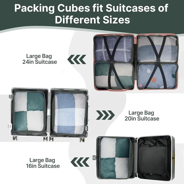 Thumbnail 2 de Extra Large Deep Packing Cubes 6 Pack
