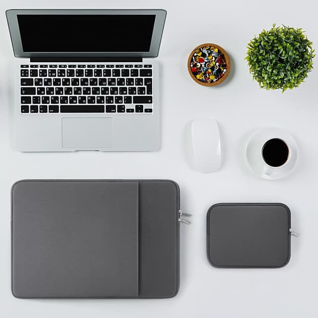 Thumbnail 5 de RAINYEAR 11 Zoll Laptop Hülle Grau