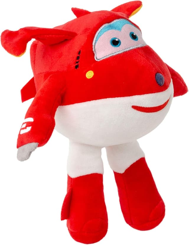 Detalle 2 de Super Wings 26cm 🧸 Aviones de Peluche Jett, Jerome, Dizzy o Donnie