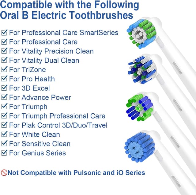 Thumbnail 5 de Oral B Compatible 16‑count Replacement Brush Heads 🪥