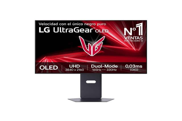 Detalle de LG UltraGear 32GX850A-B 32" 4K OLED, 133/165 Hz