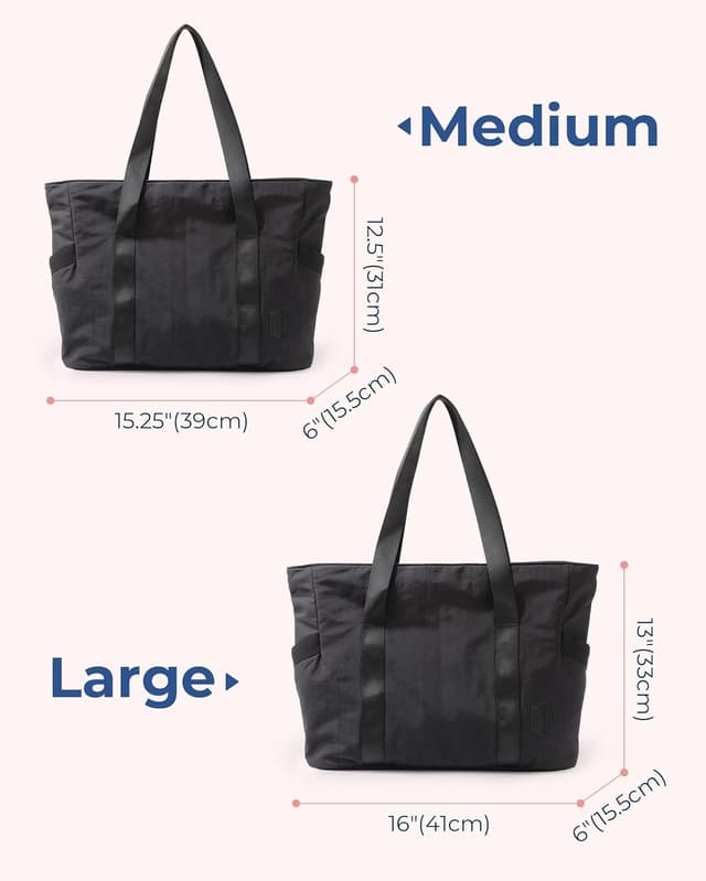 Thumbnail 5 de BAGSAMRT Tote Bag for Women with Zipper