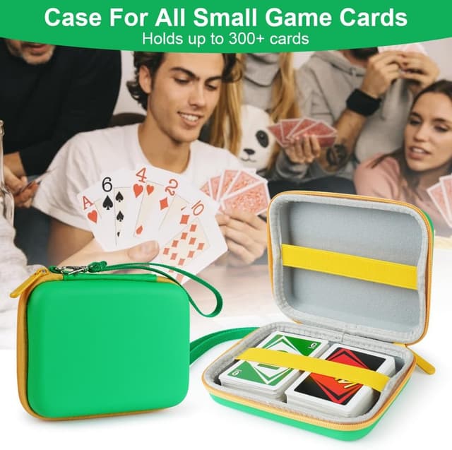 Detalle de Aolso Borsa da trasporto UNO per carte UNO Flip: custodia impermeabile e resistente (verde)