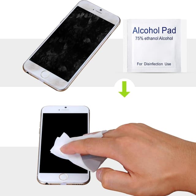 Detalle de Alcohol cleaning wipes 200pc, 6 cm