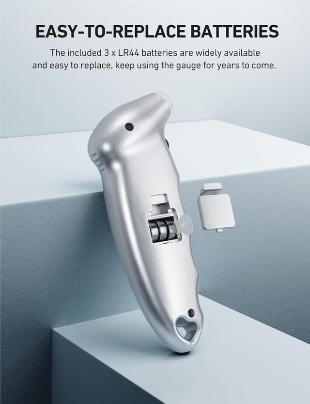 Thumbnail 6 de AstroAI Digital Tire Pressure Gauge (0–150 PSI) with Backlit LCD, Calibrated to ANSI B40.7, Presta Adaptor (4-Pack)