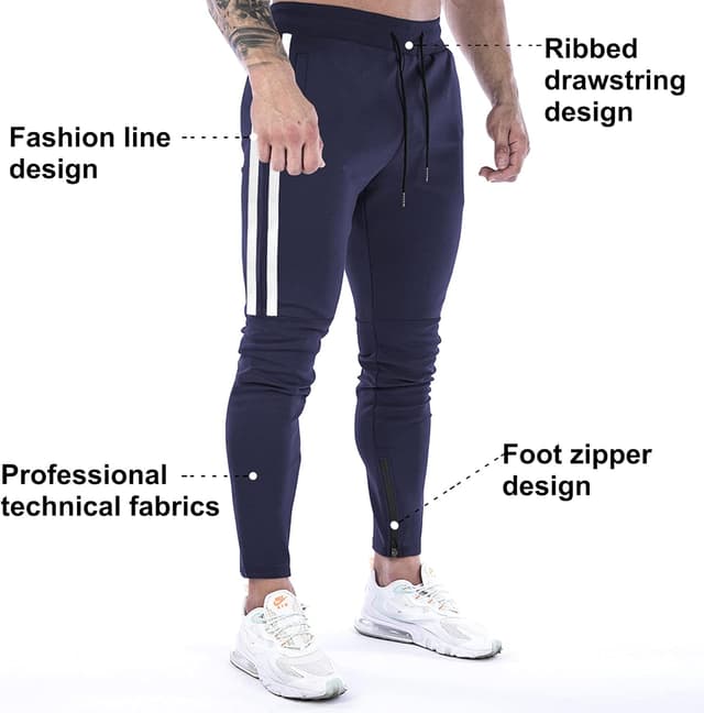 Detalle 1 de Suwangi pantaloni tuta running slim fit