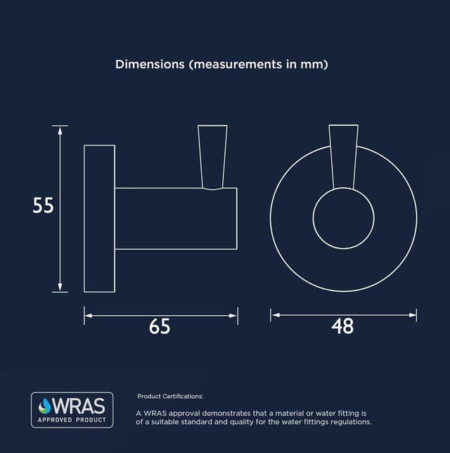 Detalle de Bristan Round Hook in Brushed Brass