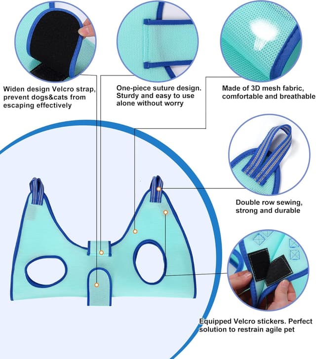 Thumbnail 4 de Kkiimatt 2027 Dog Grooming Hammock with Nail Clippers