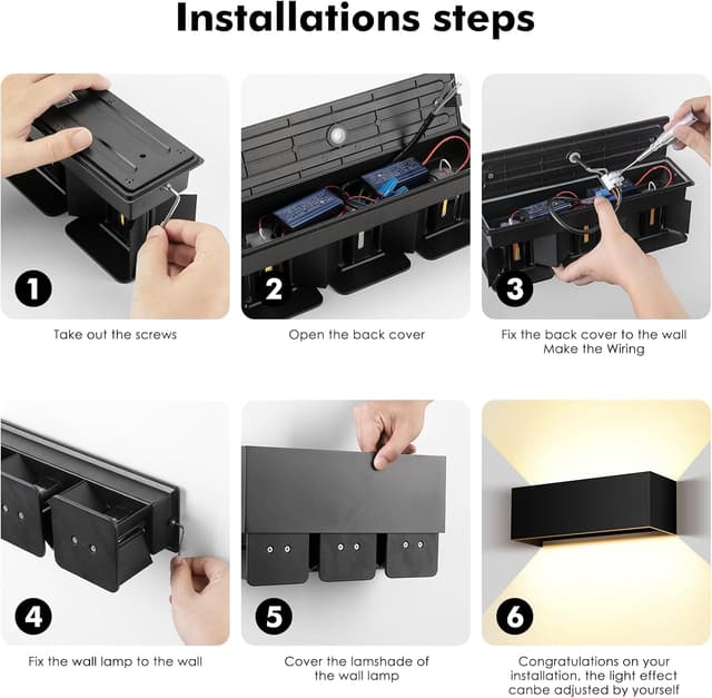 Thumbnail 6 de Cwycfw Lampada da parete LED 36W per esterni IP65