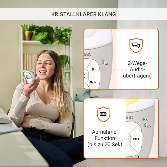 Thumbnail 2 de Gigaset Baby 100 Audio-Babyphone 300 m