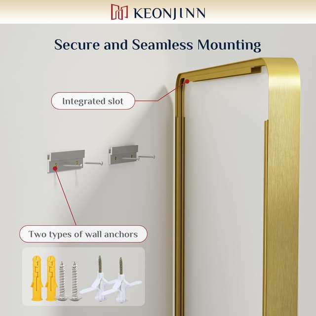 Thumbnail 5 de Keonjinn Gold 20x30 Inch Bathroom Mirror