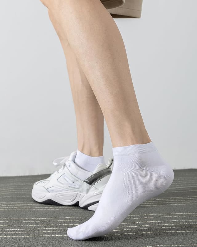 Detalle de DarkCom 8 Pairs Ankle Socks (Women & Men) in Cotton for Trainers & Casual Shoes