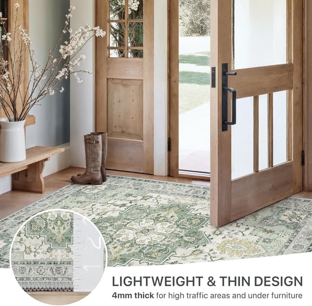 Thumbnail 3 de GENIMO Alfombra de Salon Pelo Corto 🏡 120x170 cm Lavable