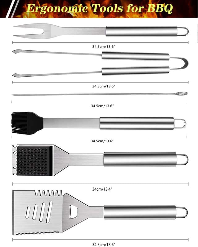 Detalle 2 de 10PCS BBQ Grill Tool Set 10-piece kit