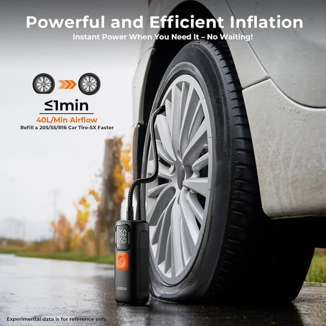 Thumbnail 2 de 160 PSI Portable Tire Inflator Digital Pump