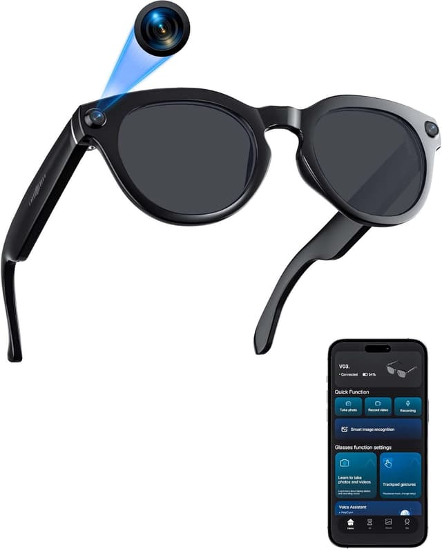 Detalle de Orpnkna Smart Glasses 8MP Camera