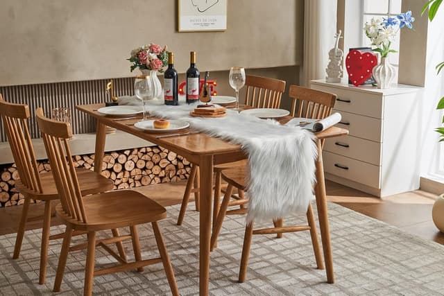 Detalle 2 de DAOXU chemin de table blanc, 30x150 cm