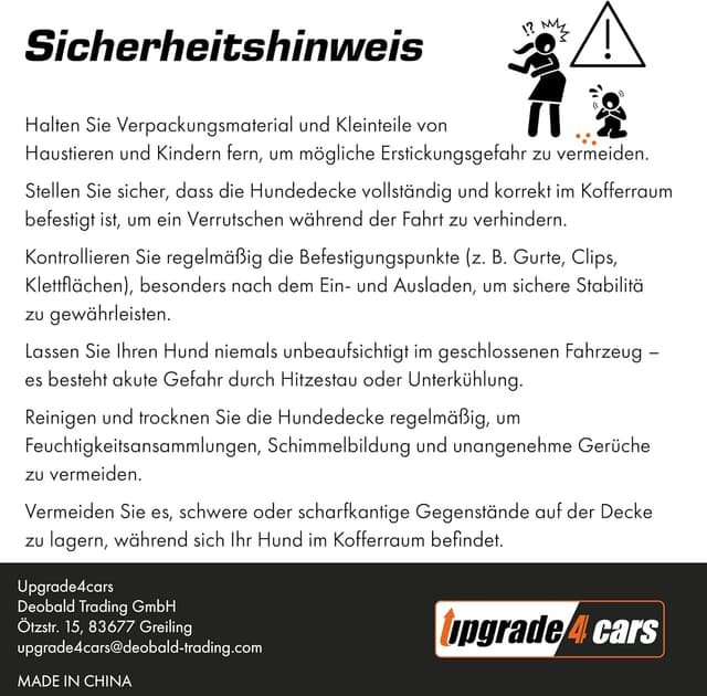 Thumbnail 1 de Upgrade4cars Premium Kofferraumschutz Hund – Kofferraumdecke
