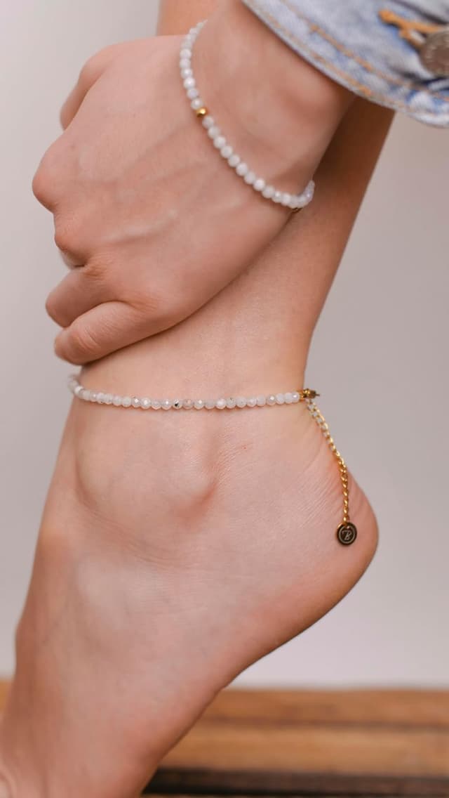 Thumbnail 5 de BERGERLIN Fußkettchen mit Mondstein, 925