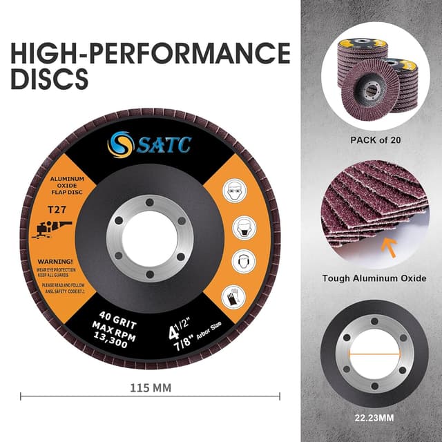 Detalle de SATC 115mm flap discs pack 20