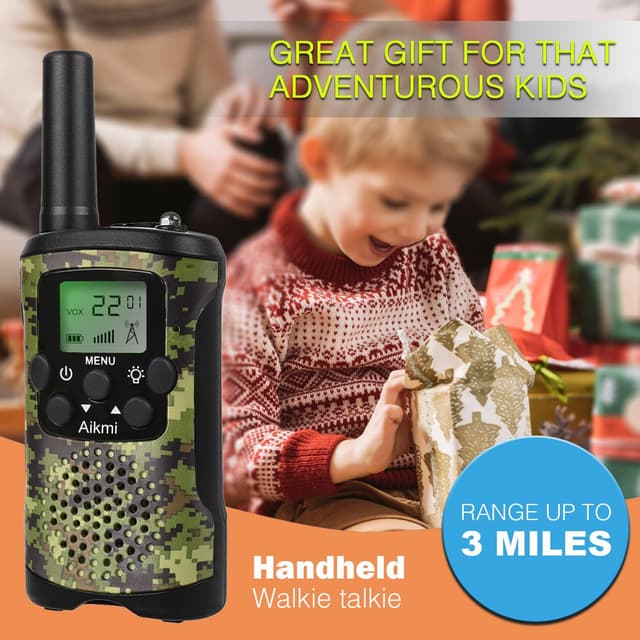 Detalle de Walkie Talkies for Kids 3 Mile Range 22‑Channel