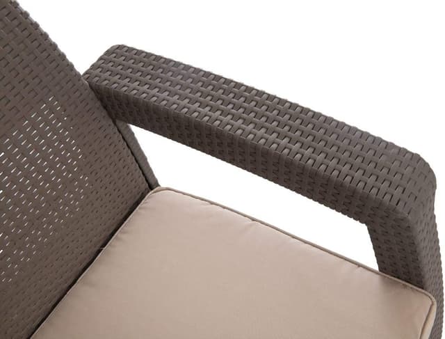 Detalle 2 de Keter Corfu Conjunto de Jardín 4 Plazas con Mesa y Cojines