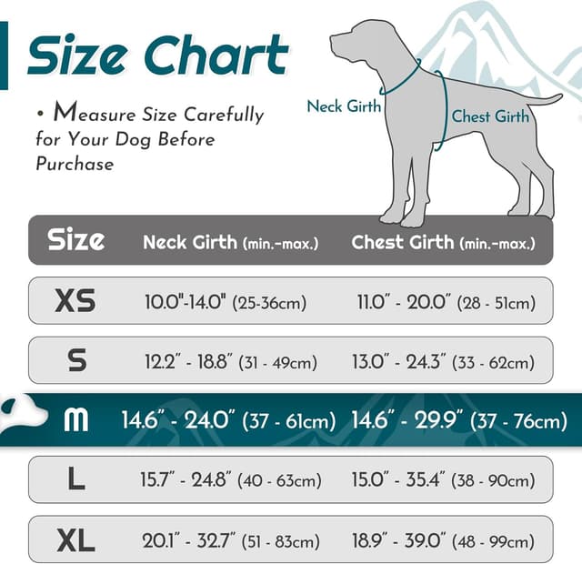 Detalle de Eagloo Harnais anti-traction réfléchissant pour chien Taille M, vert foncé (avec poignée de contrôle)