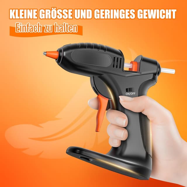 Detalle 2 de BURNNOVE Akku Heißklebepistole 3000 mAh