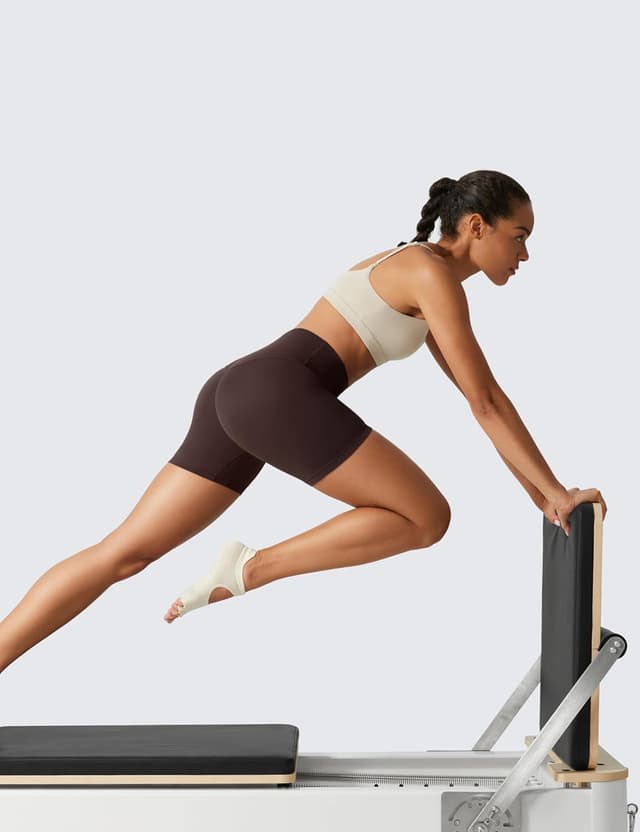 Detalle de Pantaloncini yoga CRZ YOGA Donna Butterlift a vita alta, 10/15 cm con nessuna cucitura frontale