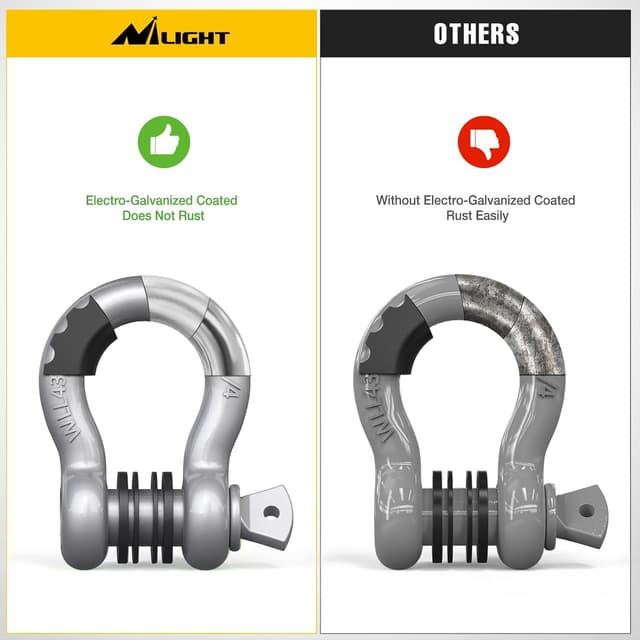 Thumbnail 4 de Nilight 2 Pack D-Ring Shackle 41,887 lbs