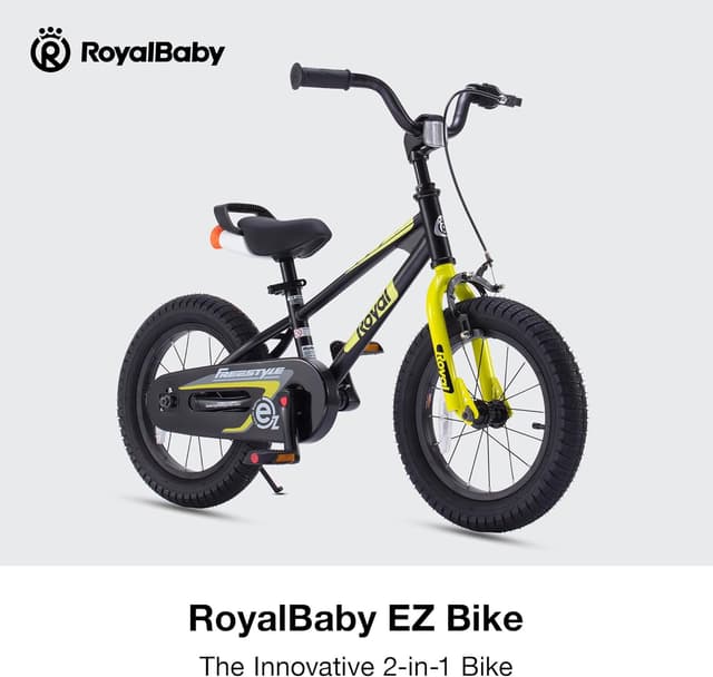 Detalle de RoyalBaby EZ Kids Bike (12–20 Inch) Balance-to-Pedal 2-in-1 Training Bicycle for Ages 3–12