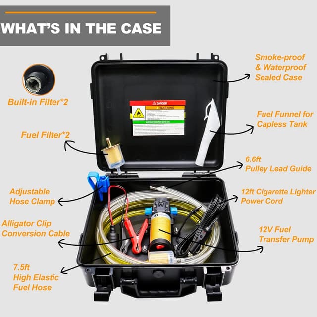 Thumbnail 2 de Steauty 12V Fuel Transfer Pump 85 GPH ⛽