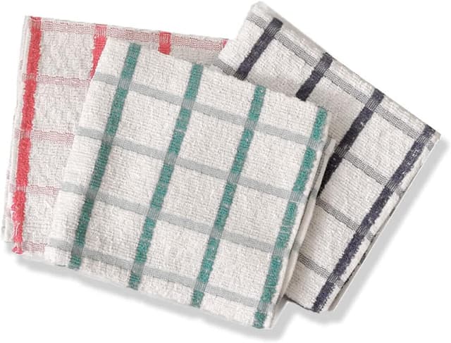 Detalle 2 de DreamNights Extra Large Cotton Tea Towels (70 x 40 cm) – Set of 3, Blue