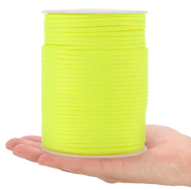 Detalle de COM-FOUR Corda Ø 4 mm da 100 m in nylon giallo neon, carico fino a 250 kg