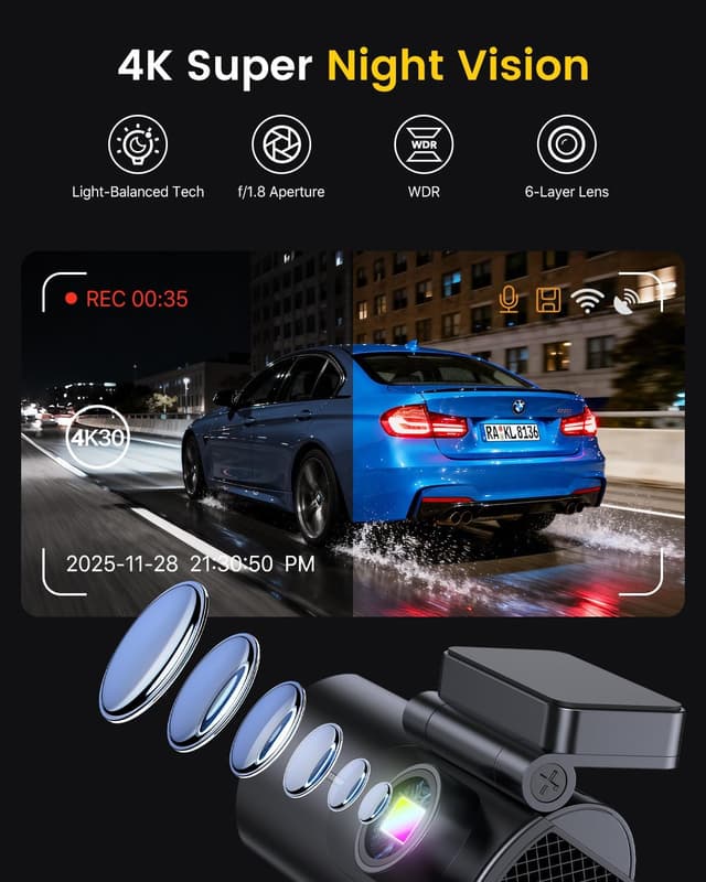 Thumbnail 3 de GKU D600 4K Dashcam 256GB