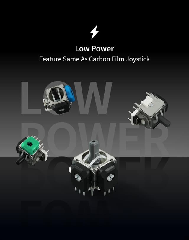 Detalle de GuliKit Anti-Drift TMR Joysticks for PS4 DualShock – replacement upgrade kit with two thumbstick caps