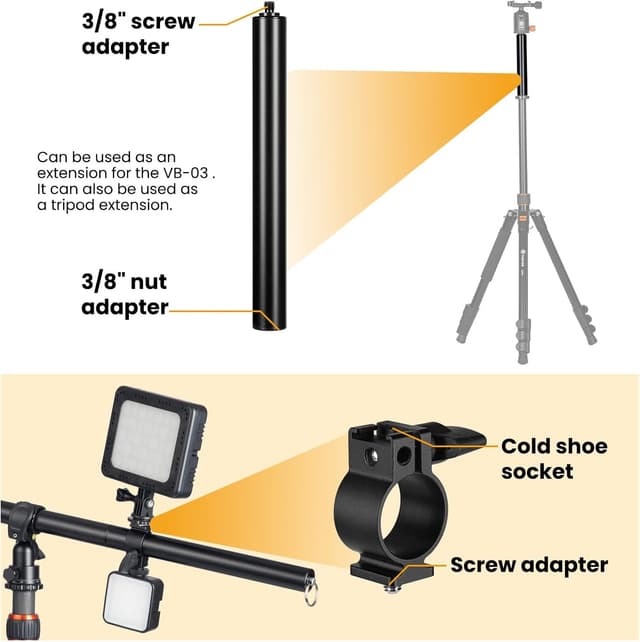 Thumbnail 3 de Tarion Brazo de extensión para trípode 12,6