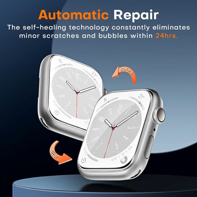 Detalle 2 de TOCOL 6 Pack Screen Protector for Apple Watch 40mm