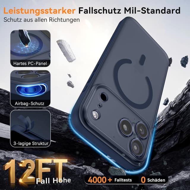 Detalle de YINLAI iPhone 17 Pro Hülle 6,3 Zoll MagSafe