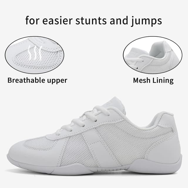 Detalle 2 de Cheerleader Sportschuhe für Mädchen mit Mesh