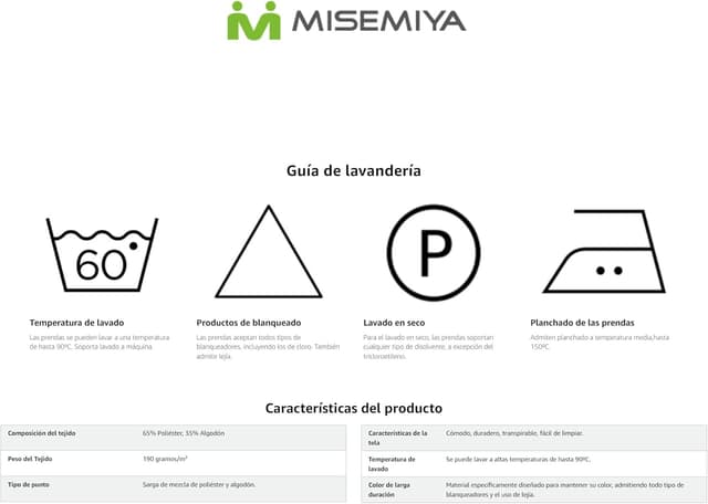 Thumbnail 1 de MISEMIYA BZ-817-8312 uniforme sanitario L 👩⚕