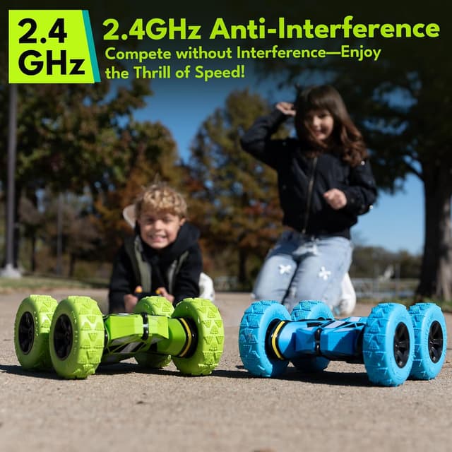 Detalle 2 de Threeking RC 4WD flip stunt car 160 ft