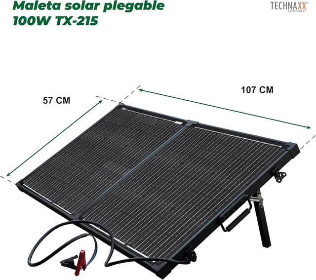 Thumbnail 1 de Cargador solar Technaxx 100W TX-215 portátil con LCD ☀