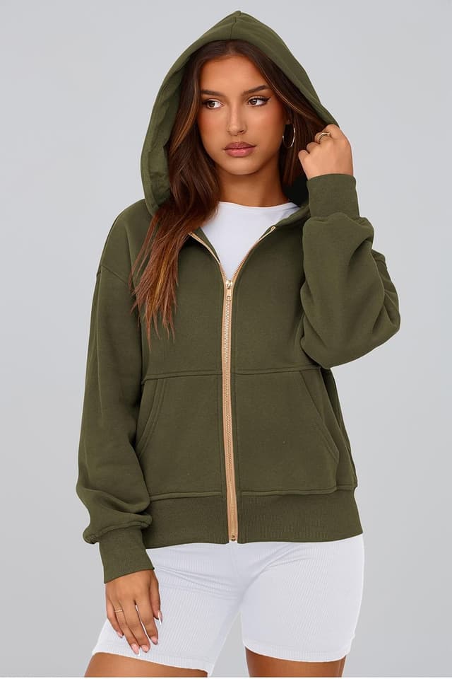Thumbnail 5 de PRETTYGARDEN Hoodies for Women Zip Up Hoodie