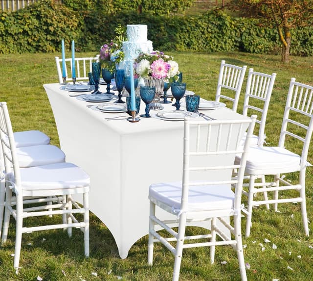 Thumbnail 4 de Utopia Kitchen Spandex Tischtuch 244x76x76 cm 2er Pack