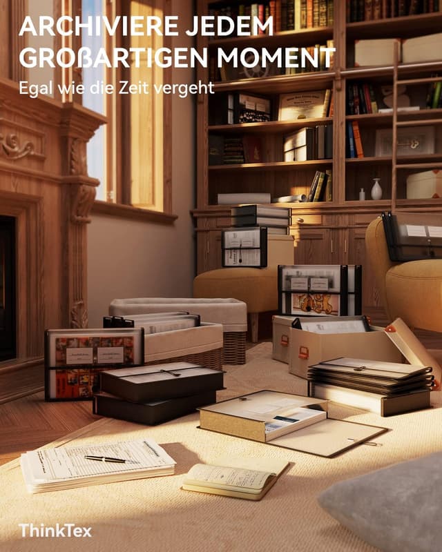 Detalle 2 de ThinkTex A4 Kunststoff-Aktenordner 3 Stück