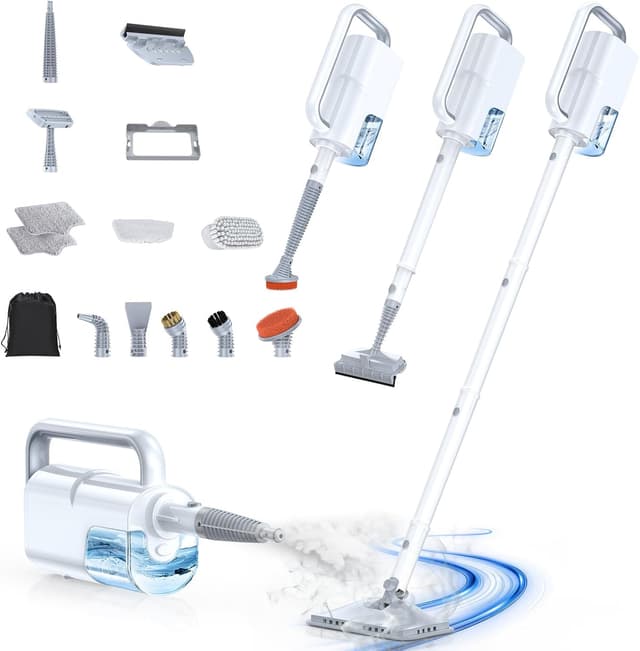 Detalle de ScrubWiz Steam Mop with Detachable Handheld Cleaner