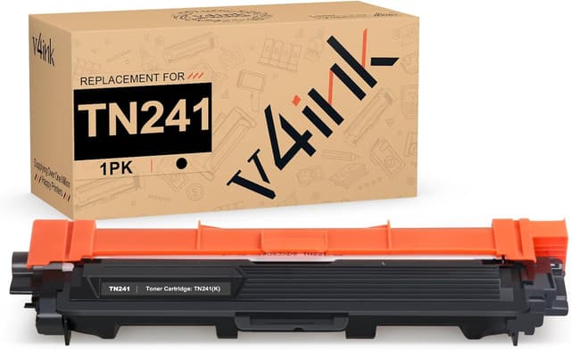 Detalle de v4ink 1 Pack Noir Toners compatibles Brother TN241/TN245 pour imprimantes HL & MFC