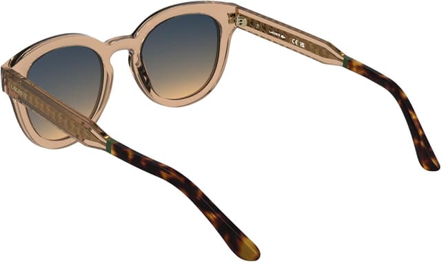Detalle de Lacoste L6070s occhiali da sole donna con aste in metallo e logo dorato